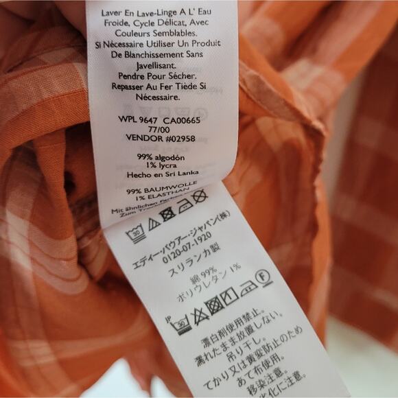 Eddie Bauer Women's Packable Long-Sleeve Shirt Terracotta 2x - Picture 9 of 9